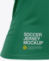 Women&#039;s Soccer V-Neck Jersey Mockup – Front Half-Side View - Football T-shirt