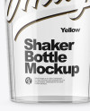 Transparent Shaker Bottle Mockup