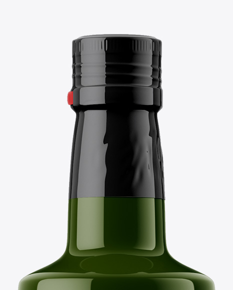 Glossy Olive Oil Bottle Mockup