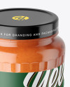 700ml Clear Glass Sauce Jar Mockup 700ml Clear Glass Sauce Jar Mockup