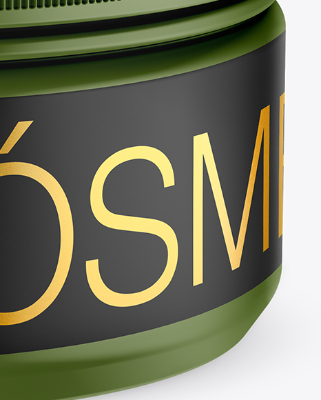 Matte Cosmetic Jar Mockup