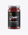 Clear Glass Jar w/ Jam Mockup Clear Glass Jar w/ Jam Mockup
