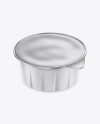 Matte Cup with Foil Lid Mockup - High-Angle Shot