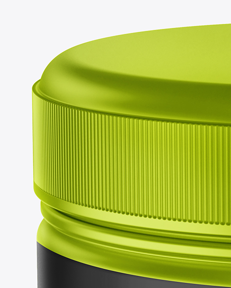 Metallic Cosmetic Jar Mockup