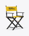 Matte Director&#039;s Chair Mockup