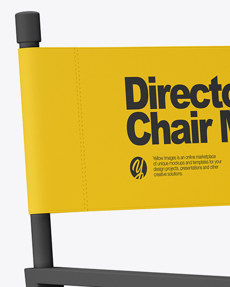 Matte Director&#039;s Chair Mockup