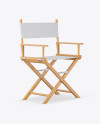 Wooden Director's Chair Mockup