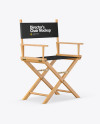 Wooden Director's Chair Mockup