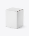 Paper Box Mockup - Half Side View (High-Angle Shot)