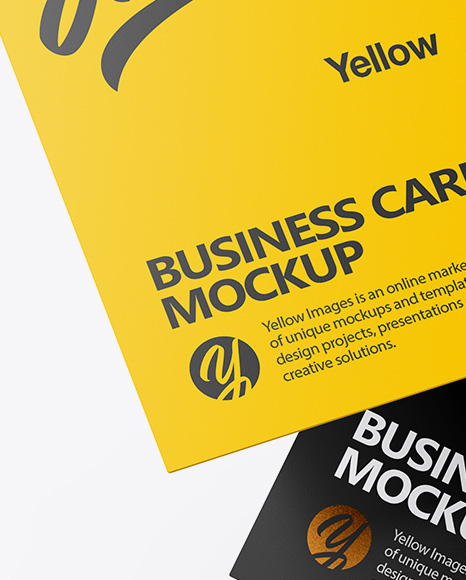 Two Business Cards Mockup