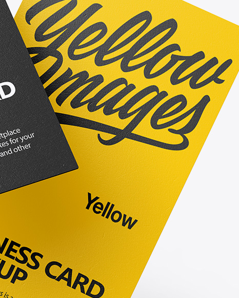 Two Textured Business Cards Mockup
