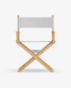 Wooden Director's Chair Mockup