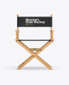 Wooden Director's Chair Mockup