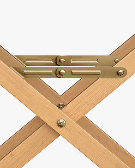 Wooden Director's Chair Mockup