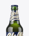 Green Glass Beer Bottle Mockup Green Glass Beer Bottle Mockup