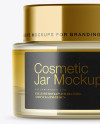 Glass Cosmetic Gel Jar Mockup