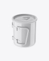 Glossy Metal Cup Mockup Glossy Metal Cup Mockup