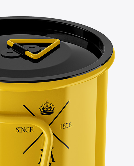 Glossy Metal Cup Mockup Glossy Metal Cup Mockup