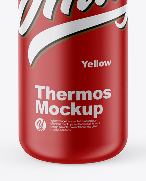 Matte Thermos Mockup