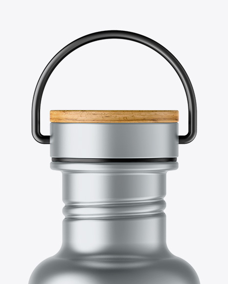 Metallic Thermos Mockup