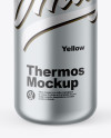Metallic Thermos Mockup