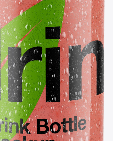 Bottle with Condensation in Shrink Sleeve