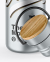 Opened Metallic Thermos Mockup