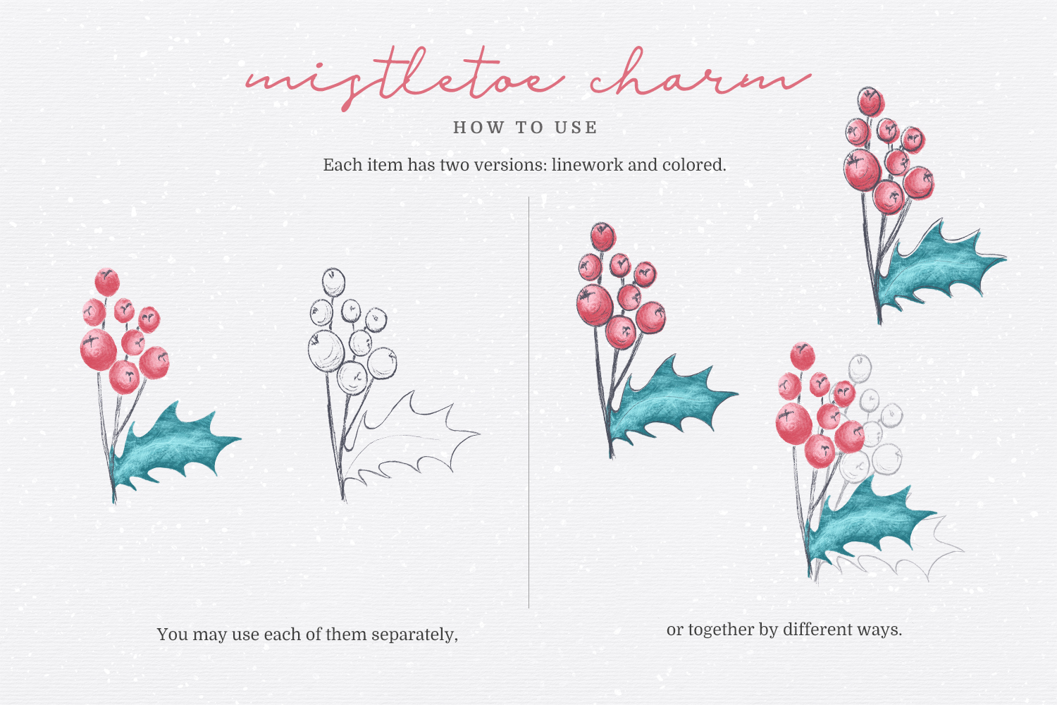 Mistletoe Charm Collection Mistletoe Charm Collection