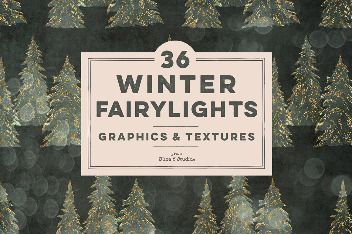 36 Winter Fairy Lights Gold Graphics 36 Winter Fairy Lights Gold Graphics