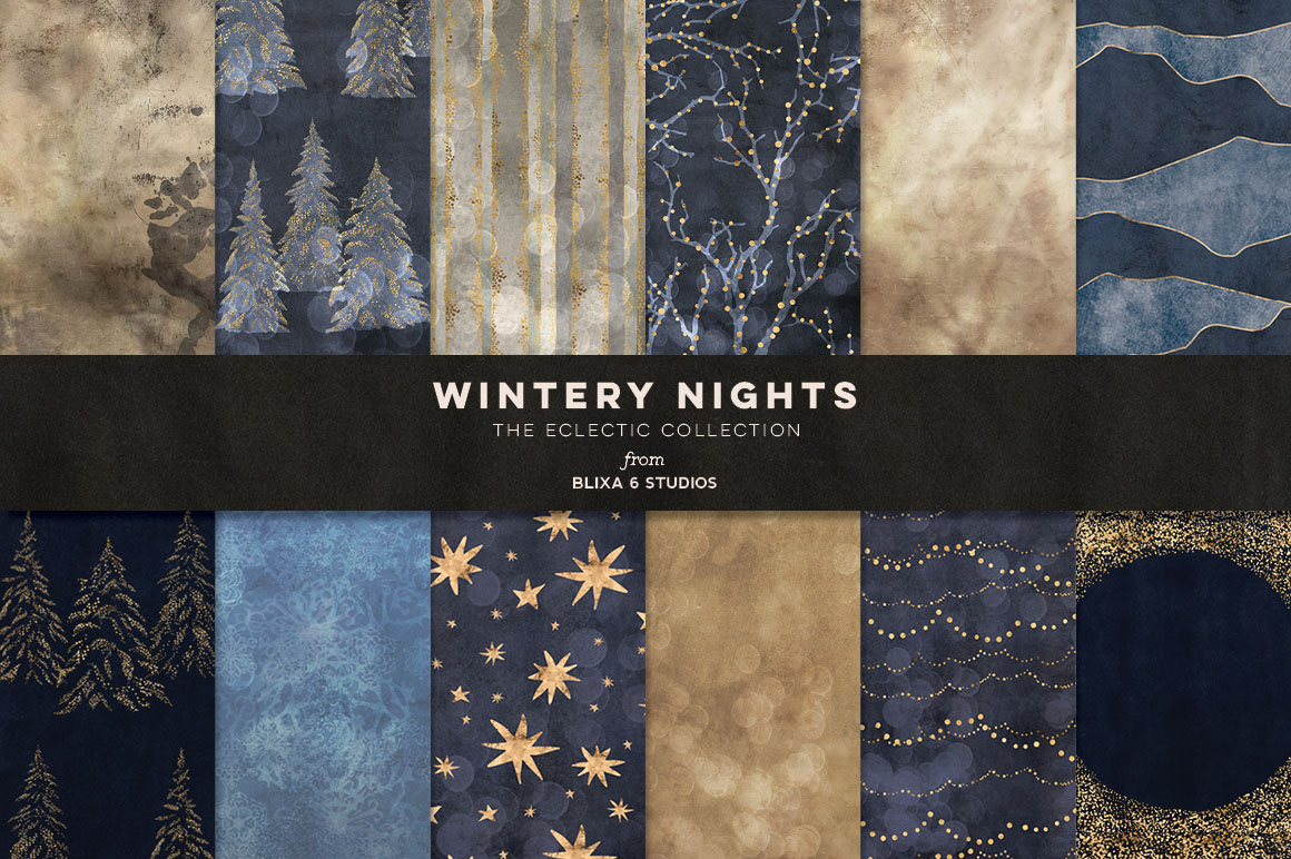 36 Winter Fairy Lights Gold Graphics