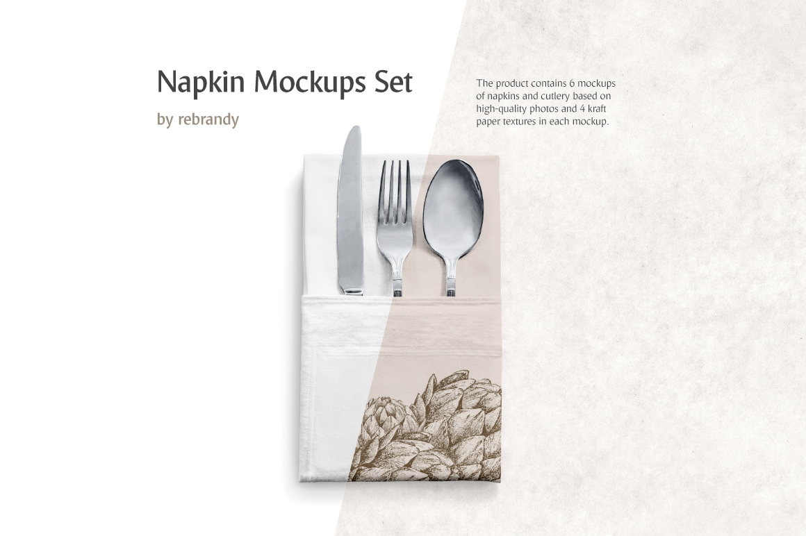 Napkin Mockups Set Napkin Mockups Set
