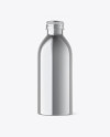 Metallic Plastic Bottle Mockup