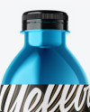 Metallic Plastic Bottle Mockup