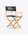 Wooden Director's Chair Mockup