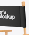 Wooden Director's Chair Mockup
