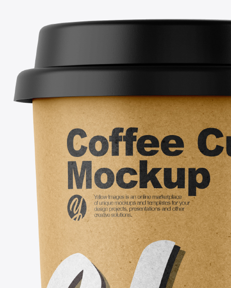 Kraft Coffee Cup Mockup