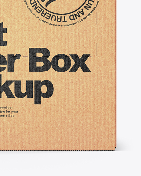 Kraft Paper Box Mockup