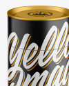 Glossy Paper Tube Mockup - Front View (High-Angle Shot)