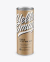 Kraft Paper Tube Mockup - Front View