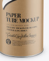 Kraft Paper Tube Mockup - Front View