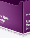 Glossy Snack Box Mockup