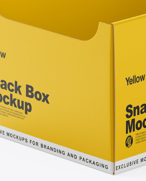 Matte Snack Box Mockup