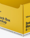 Matte Snack Box Mockup