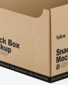 Kraft Snack Box Mockup