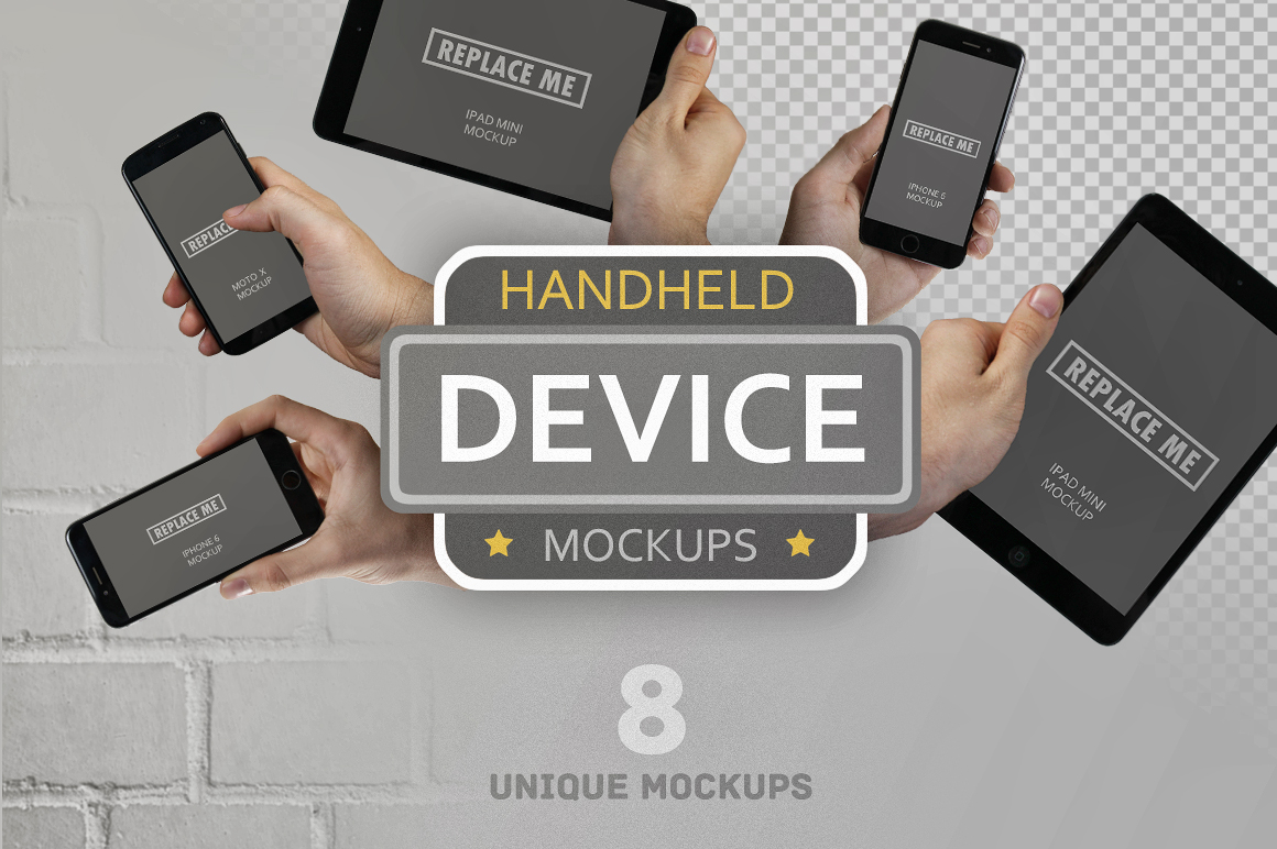 Handheld Device Mockups Handheld Device Mockups