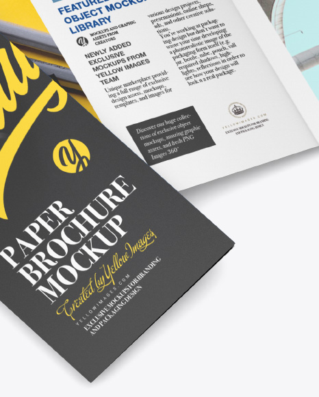 Paper Brochure Mockup