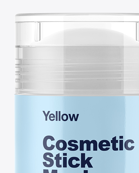 Clear Cosmetic Stick Mockup