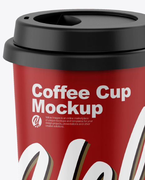 Matte Coffee Cup Mockup