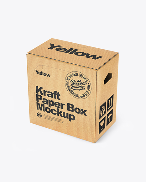 Kraft Paper Box Mockup