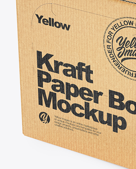 Kraft Paper Box Mockup